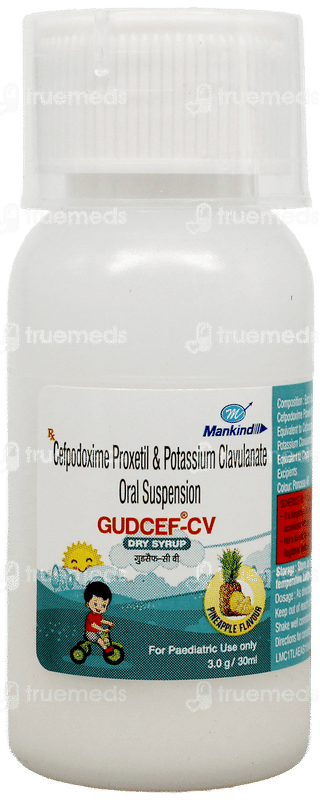 Gudcef Cv Pineapple Flavour Dry Syrup 30Ml